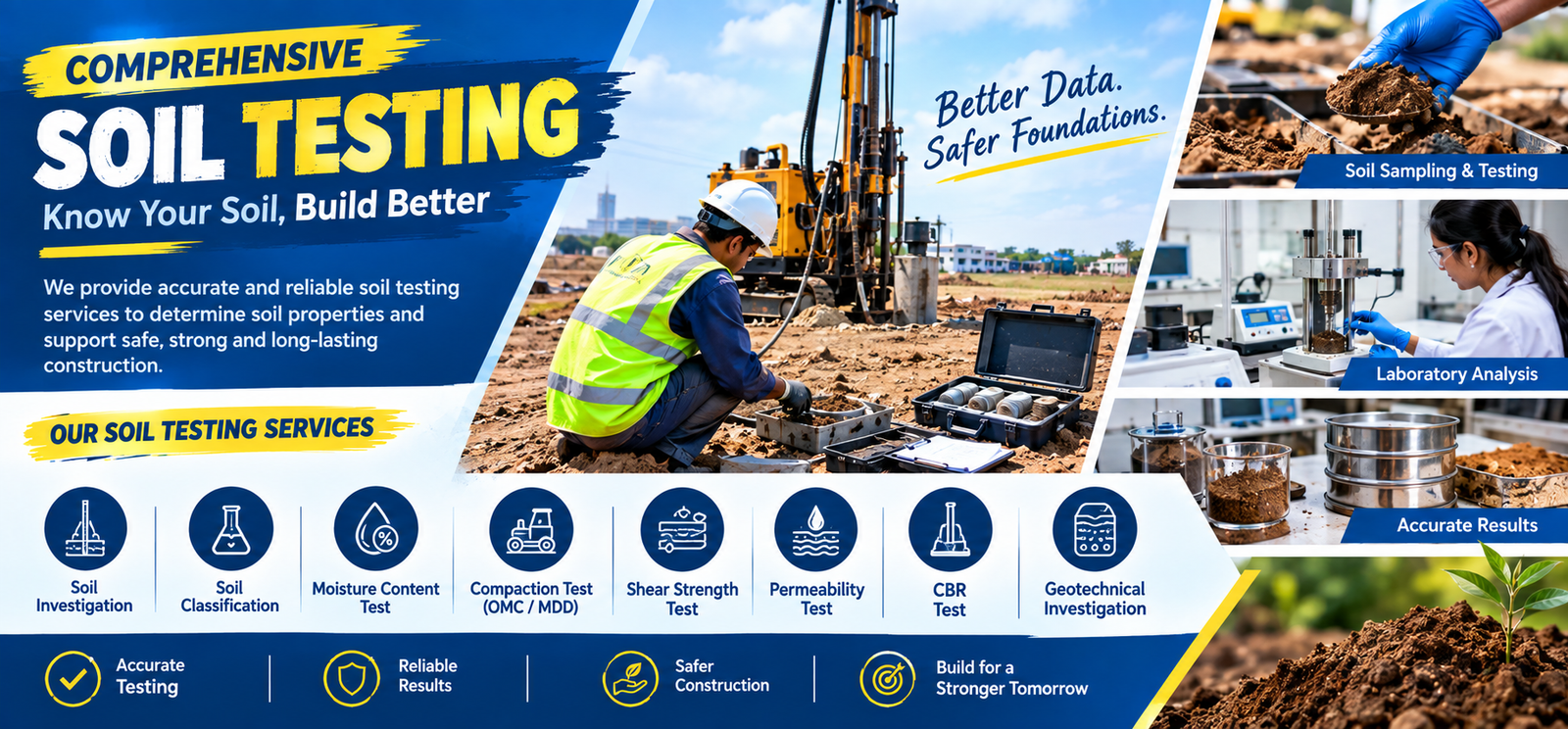 Soil testing banner